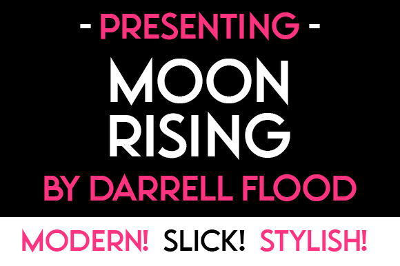 Moon Rising Font preview 4