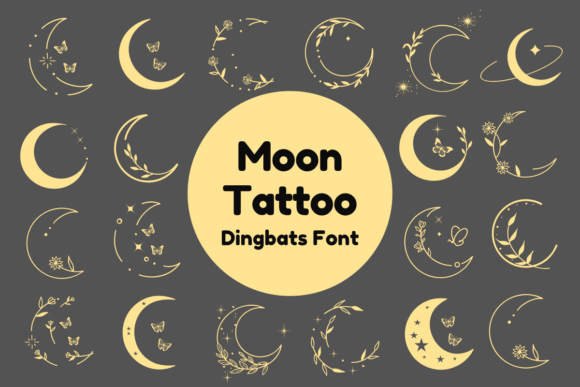 Moon Tattoo Font