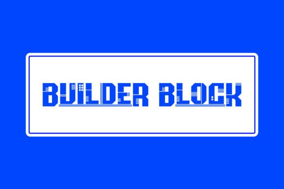 Builder Block Font