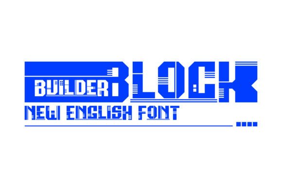 Builder Block Font preview 4