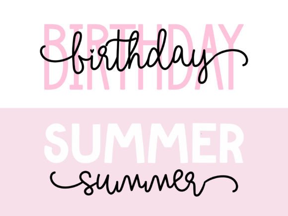 More Good Vibes Duo Font preview 3