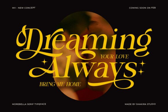 Morebella Font preview 3
