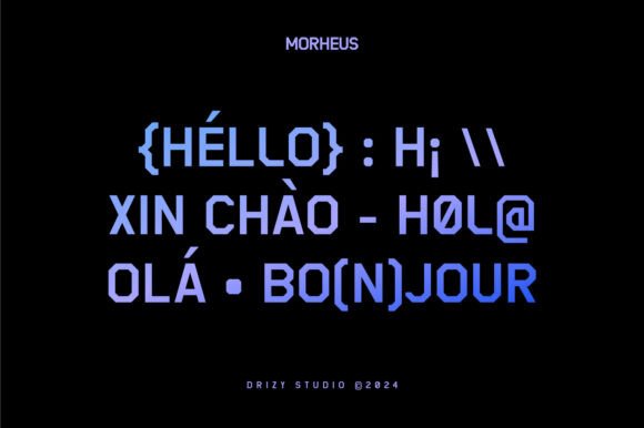 Morheus Font preview 2