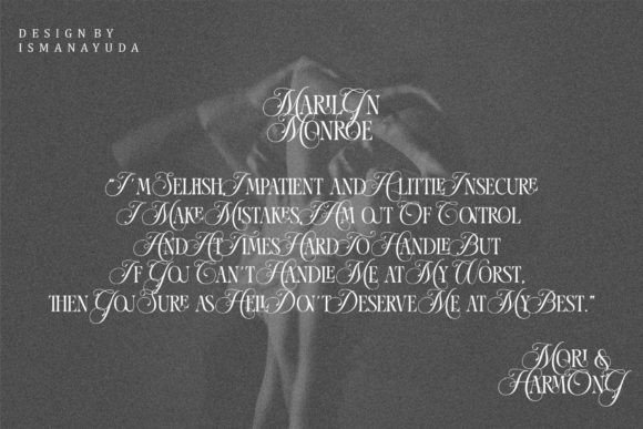 Mori Harmony Font preview 2