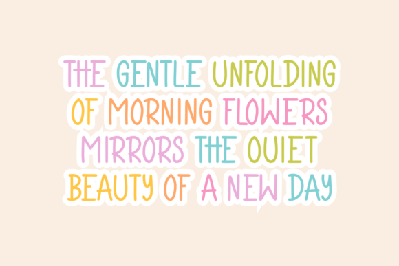 Morning Flowers Font preview 2