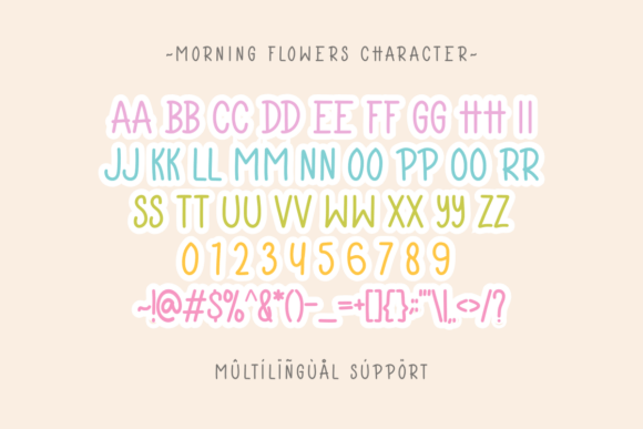 Morning Flowers Font preview 3