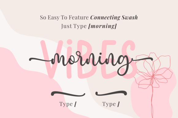 Morning Vibes Duo Font preview 2