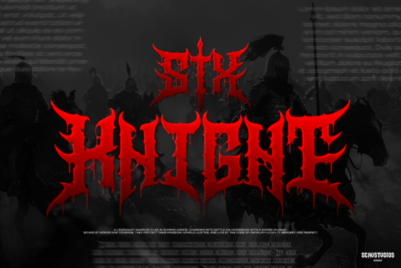 Mortaly Sword Font preview 3