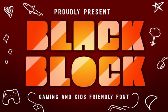 Black Block Font