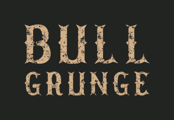 Bull Grunge Font preview 2