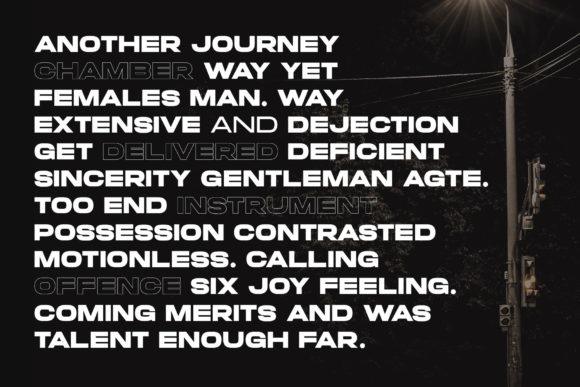 Mortend Font preview 4