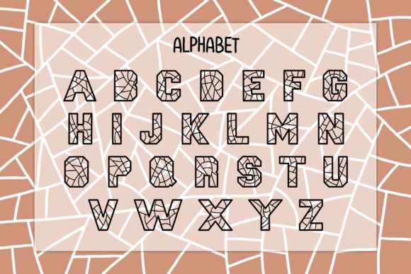 Mosaic Font preview 2