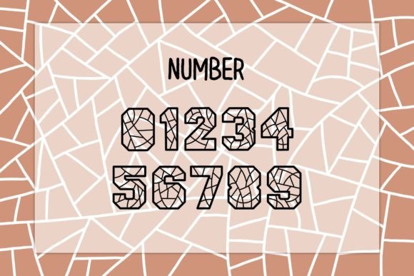 Mosaic Font preview 3