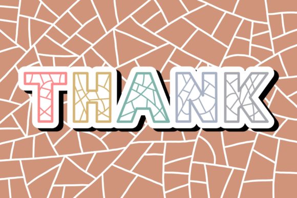 Mosaic Font preview 4