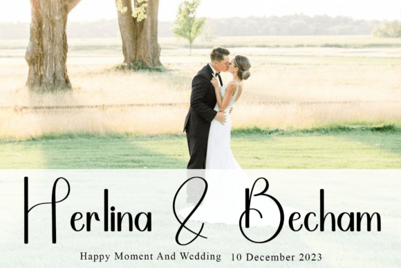 Mother Birthday Font preview 2