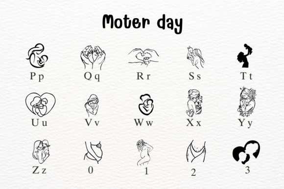 Mother Day Font preview 6