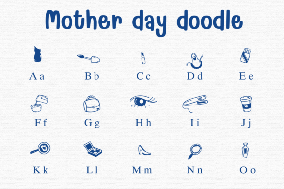 Mother Day Doodle Font preview 3