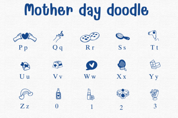 Mother Day Doodle Font preview 4
