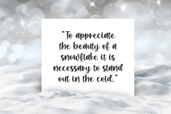 Awesome Snowflakes Font Font preview 2