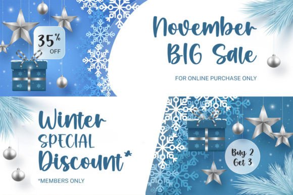 Awesome Snowflakes Font Font preview 4