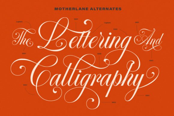 Motherlane Font preview 2