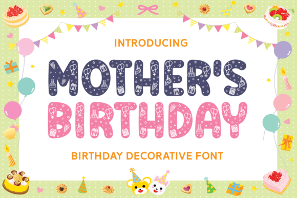 Mother's Birthday Font preview 1