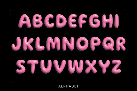 Mothers Day 3d Font preview 2