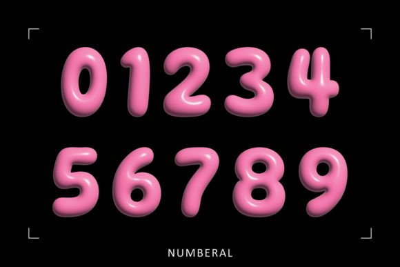 Mothers Day 3d Font preview 3