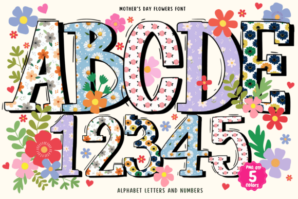 Mother's Day Flowers Font preview 1