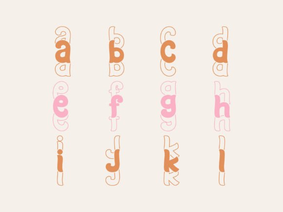 Awesome Wavy Stacked Font preview 2