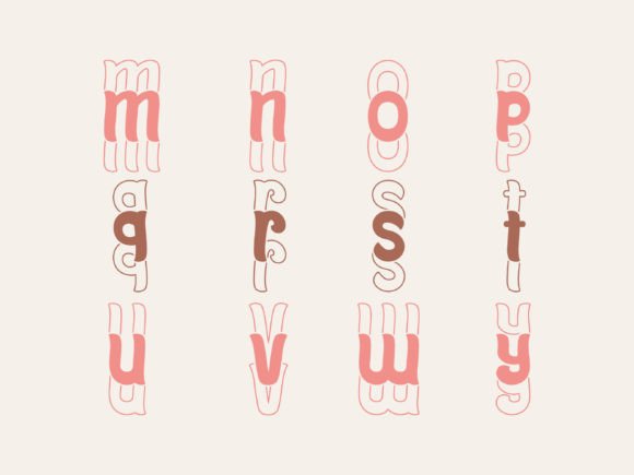 Awesome Wavy Stacked Font preview 3