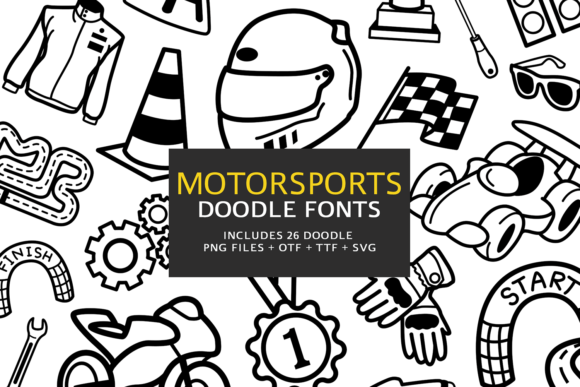 Motorsports Doodle Font
