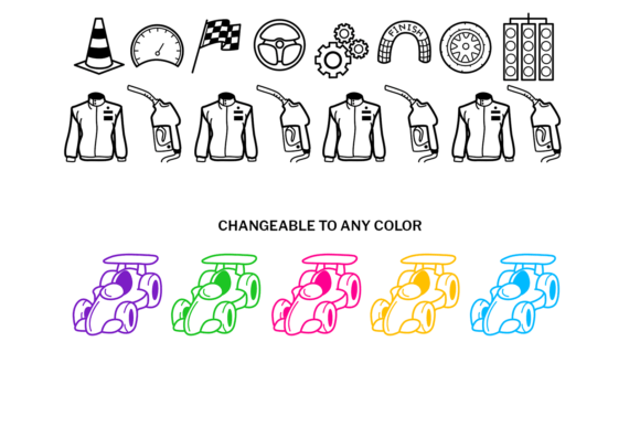 Motorsports Doodle Font preview 3