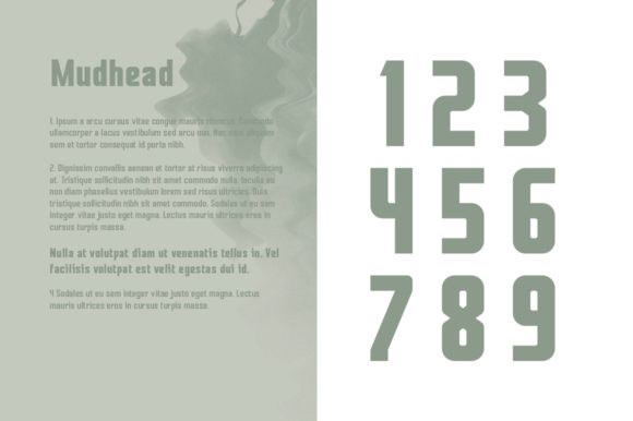 Mudhead Font preview 3