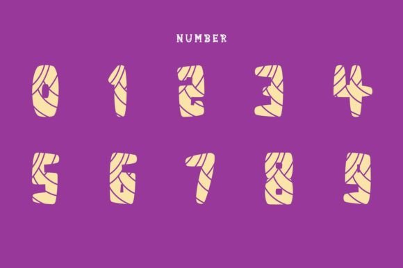 Mummy Font preview 4