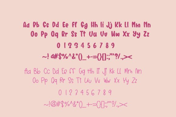 Mushroom Girly Font preview 2