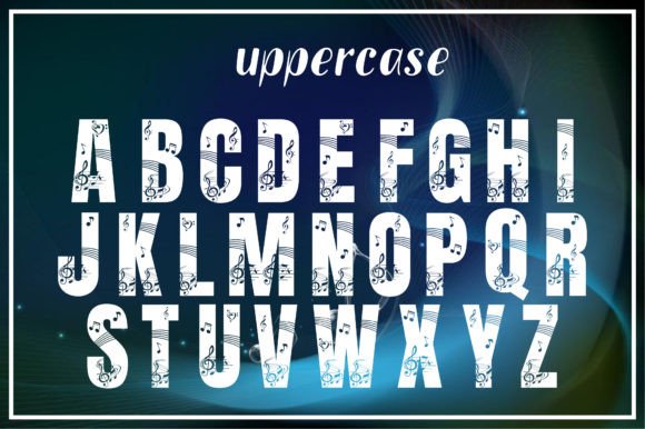 Music Notes Font preview 2
