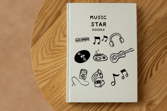 Music Star Doodle Font preview 2