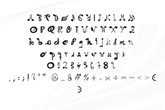Musical Notation Font preview 2