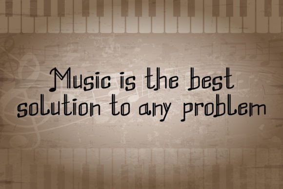 Musical Tone Font preview 4