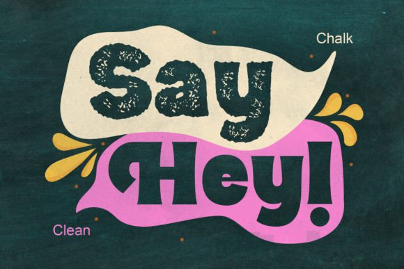 Bun Chalk Font preview 2