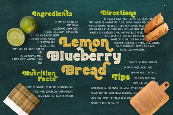 Bun Chalk Font preview 3