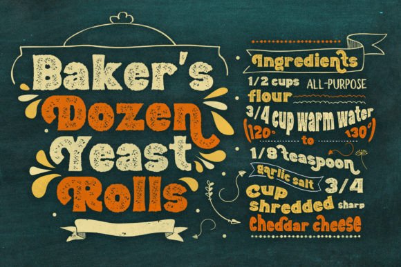 Bun Chalk Font preview 4