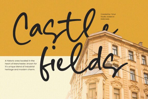 Mustard Nebula Font preview 2