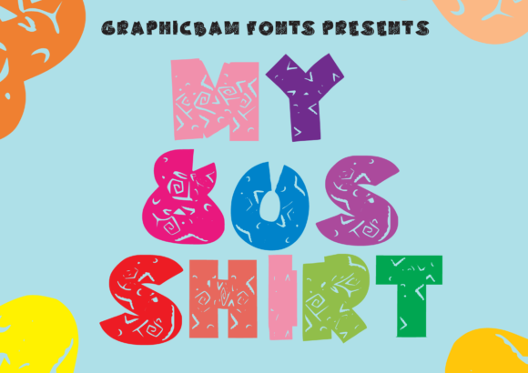My 80's Shirt Font preview 2
