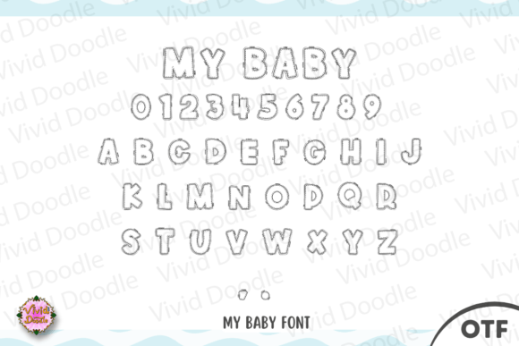 My Baby Font preview 2
