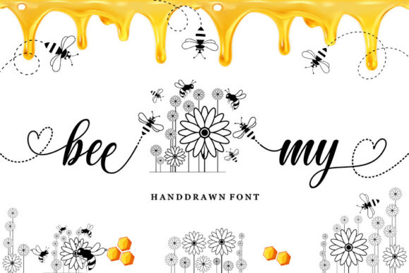 My Bee Honey Font preview 3