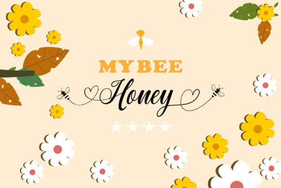 My Bee Honey Font preview 4