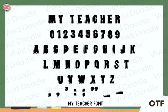 My Teacher Font preview 2