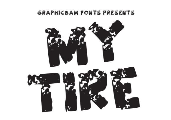 My Tire Font preview 2